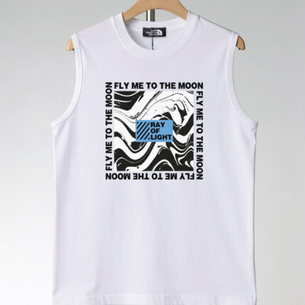 The North Face pure cotton sleeveless men’s vest High - definition digital printing process