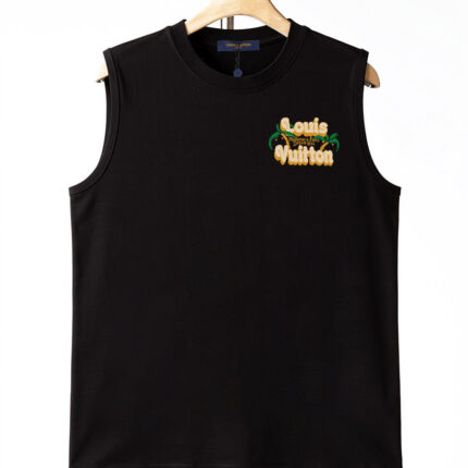 Louis Vuitton pure cotton sleeveless men’s vest High - definition digital printing process