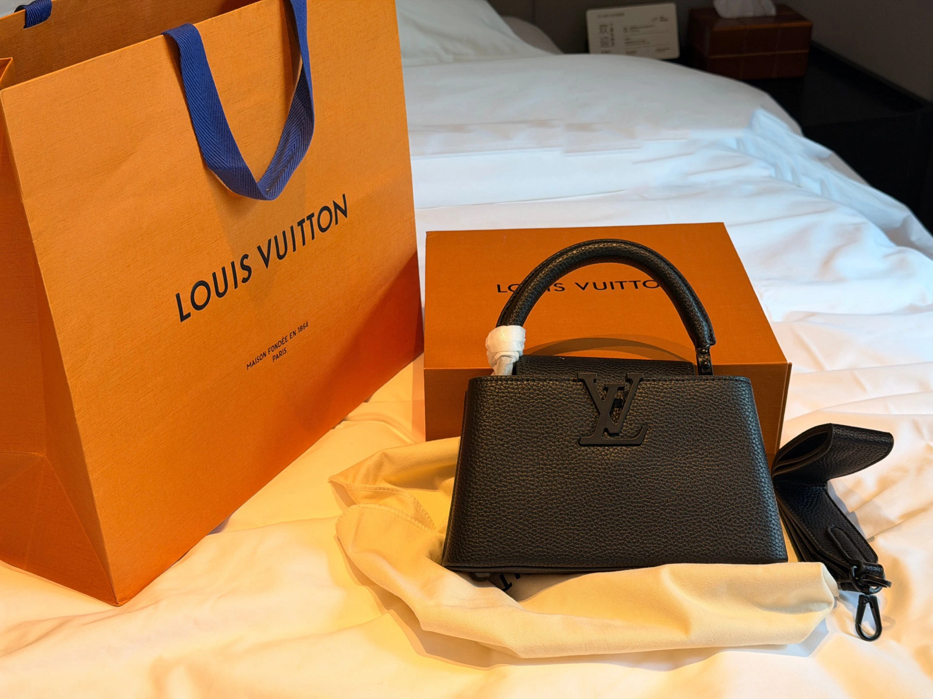 LOUIS VUITTON Capucines(22x13cm)