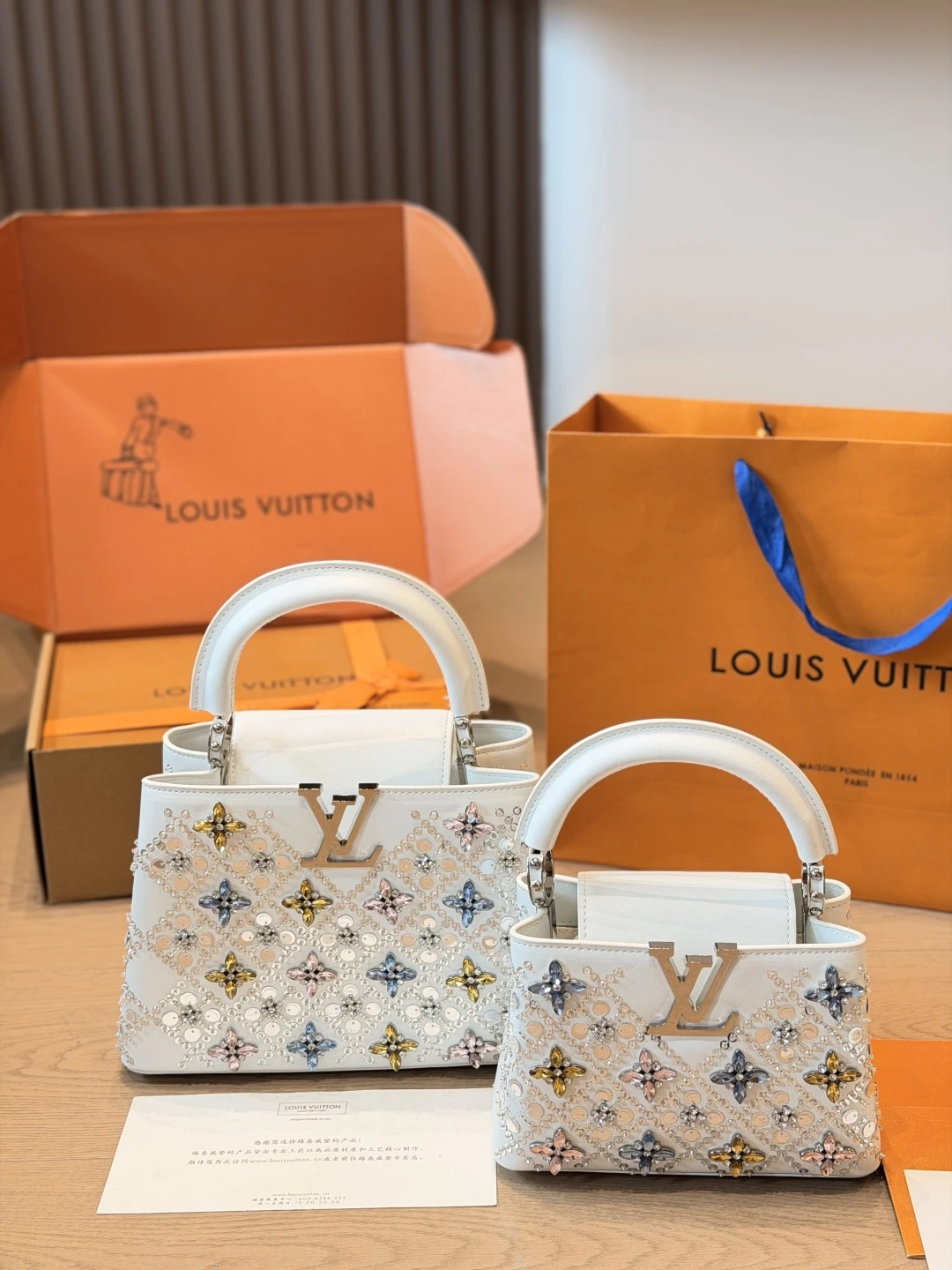 LOUIS VUITTON Capucines(27x18cm)( 20 x13cm)