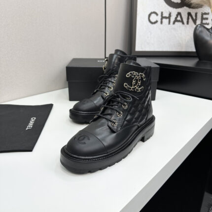 Chanel Winter Autumn Heavy-Duty Short Boots
